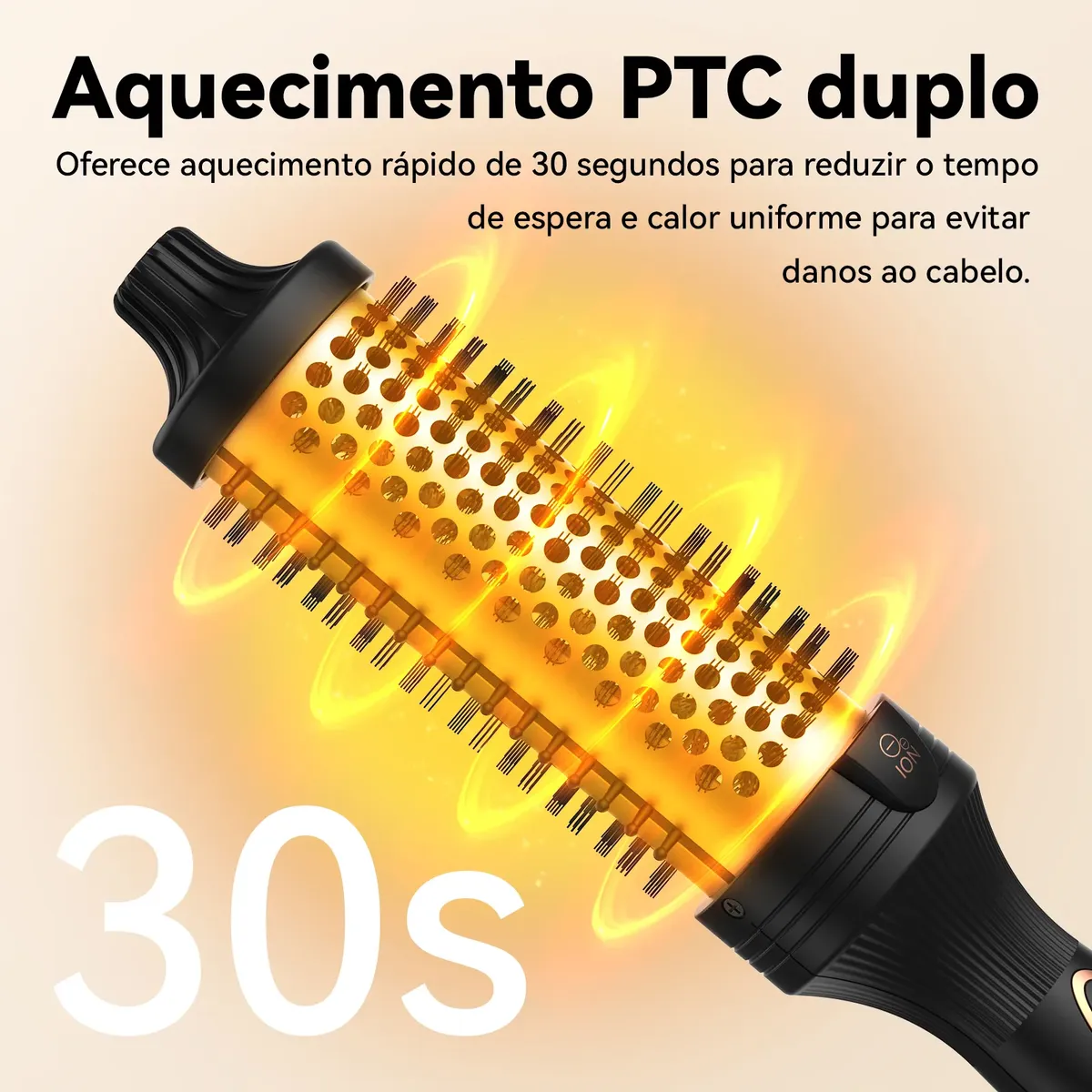 Modelador de Cachos Pente Dear Quente Íons Negativos